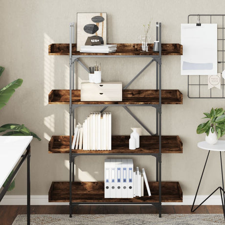 Bookcase 4-Tier 100X33X Engineered Wood