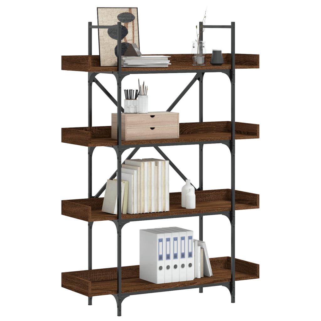 Bookcase 4-Tier 100X33X Engineered Wood