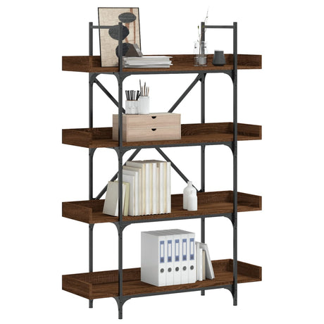 Bookcase 4-Tier 100X33X Engineered Wood