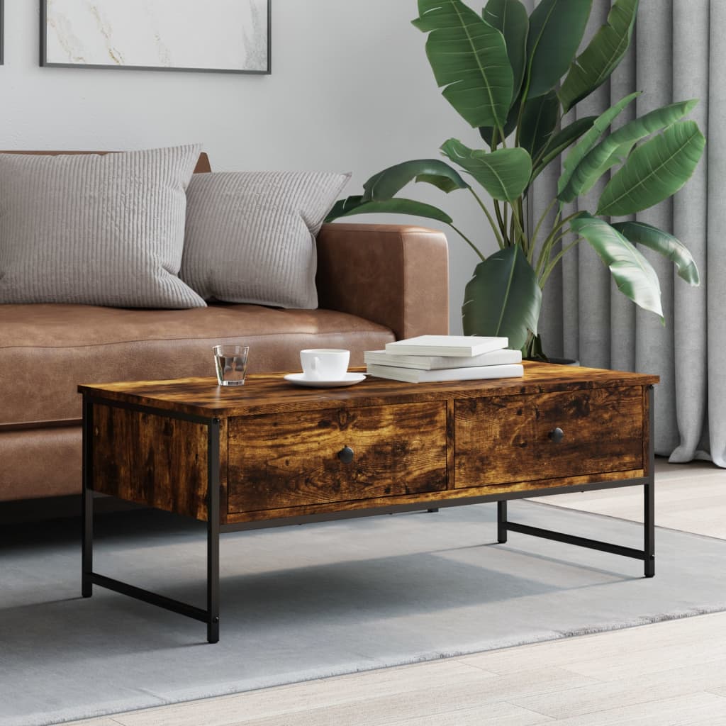 Coffee Table 101X49X39.5 Cm Engineered Wood