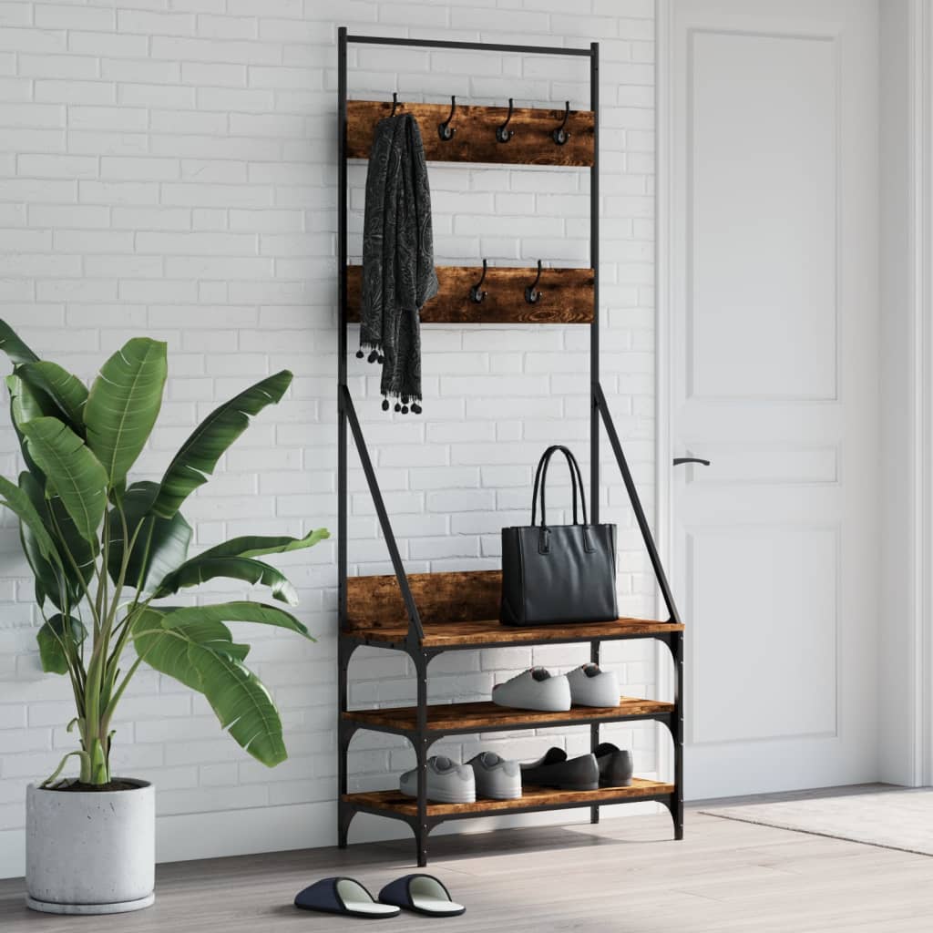 Clothes Rack With Shoe Storage