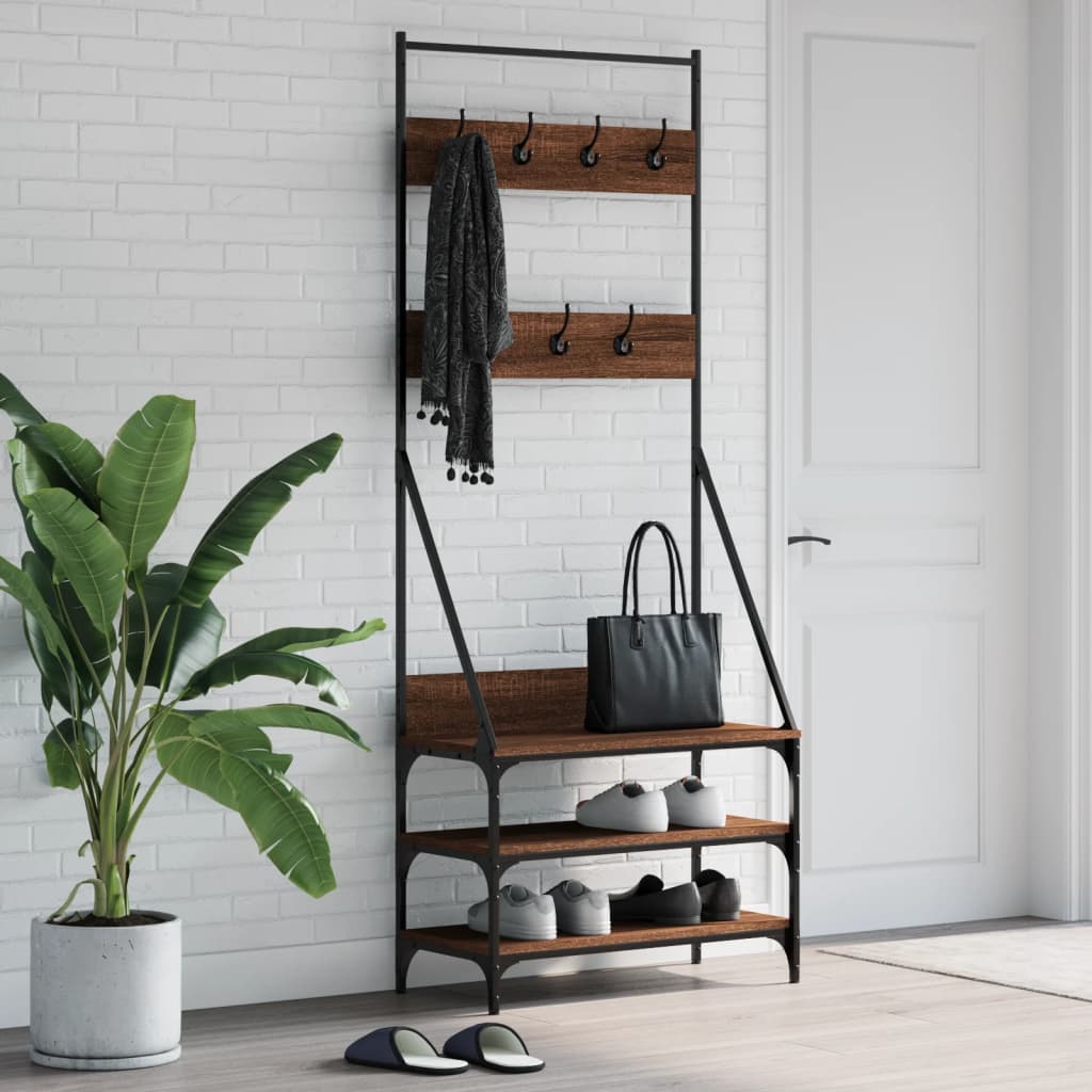 Clothes Rack With Shoe Storage