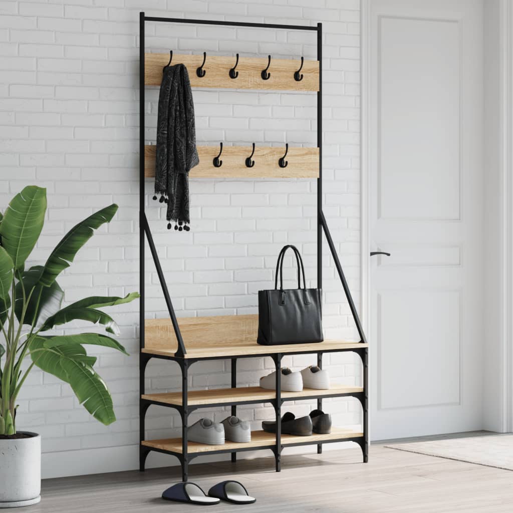 Clothes Rack With Shoe Storage