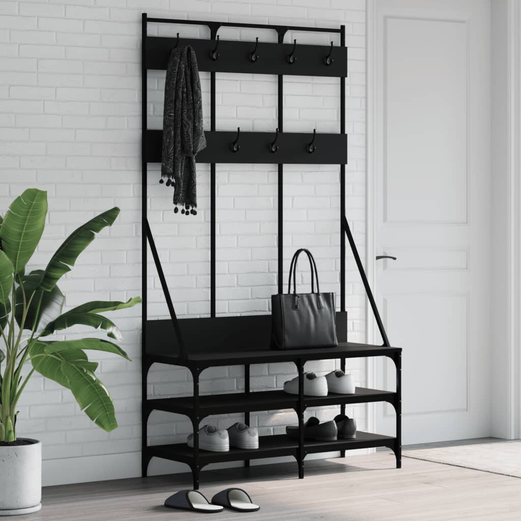 Clothes Rack With Shoe Storage 100X40X184 Cm