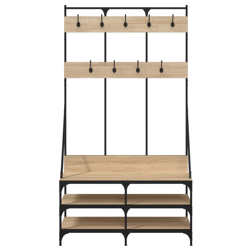 Clothes Rack With Shoe Storage 100X40X184 Cm