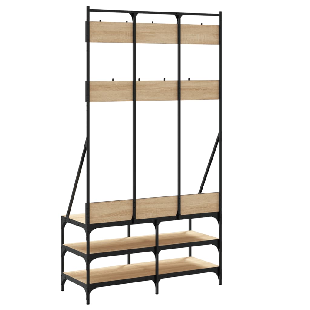 Clothes Rack With Shoe Storage 100X40X184 Cm