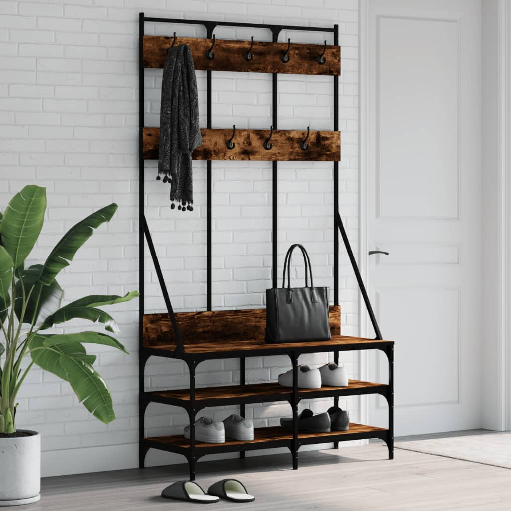 Clothes Rack With Shoe Storage 100X40X184 Cm