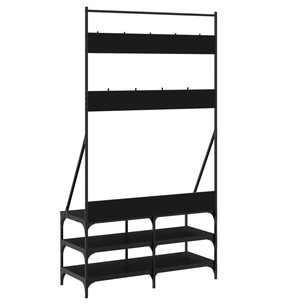 Clothes Rack With Shoe Storage