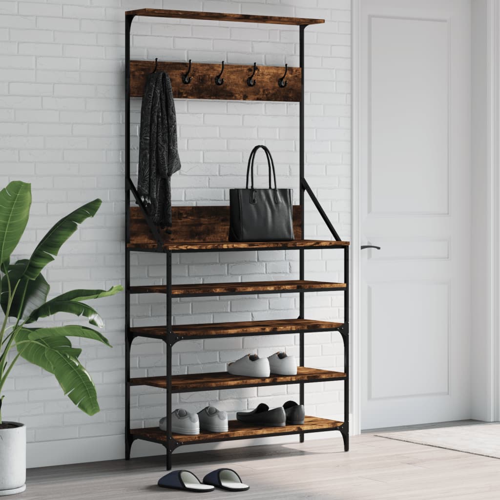 Clothes Rack With Shoe Storage