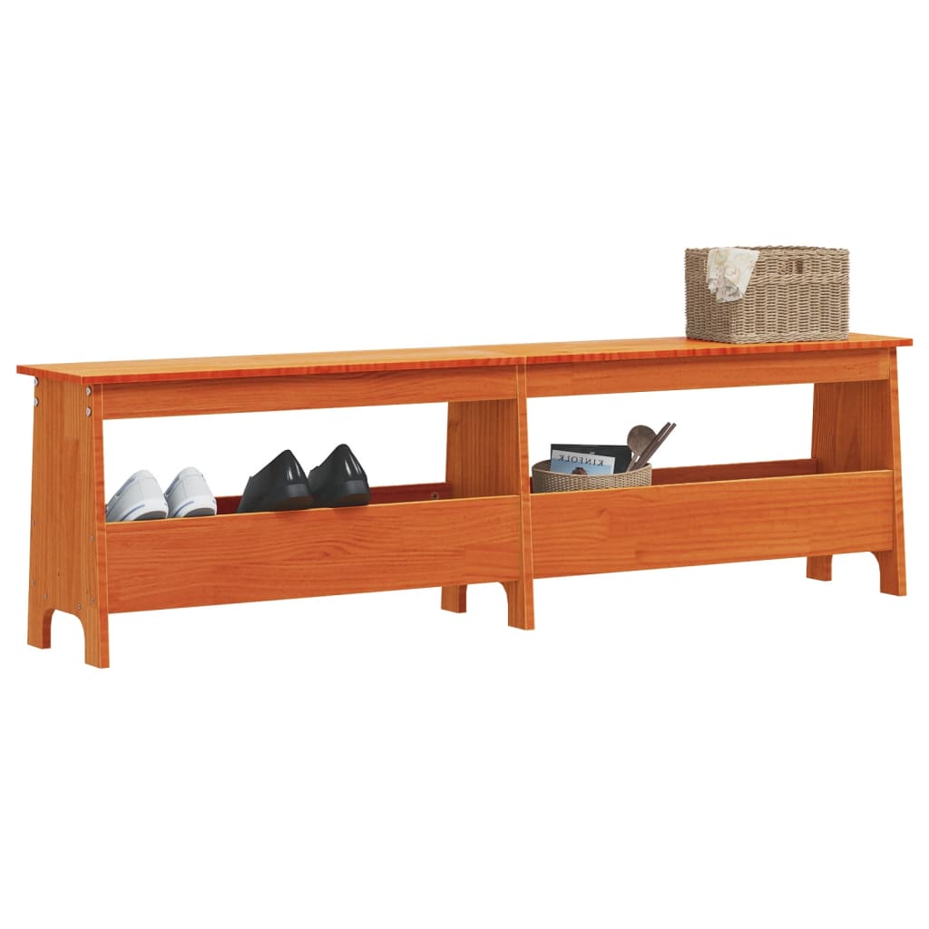 Hall Bench Solid Wood Pine