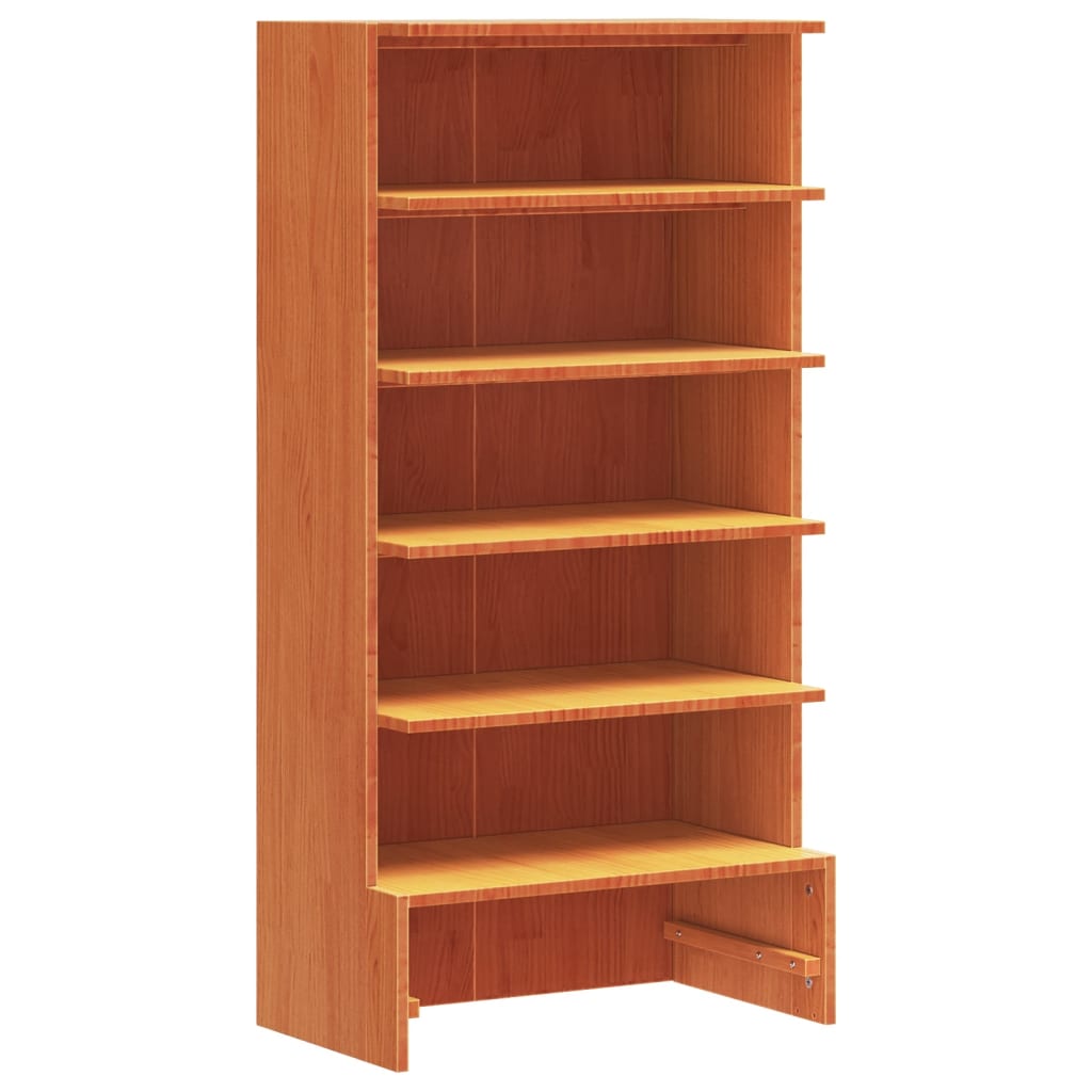 Shoe Cabinet Wax 52X30X104 Cm Solid Wood Pine