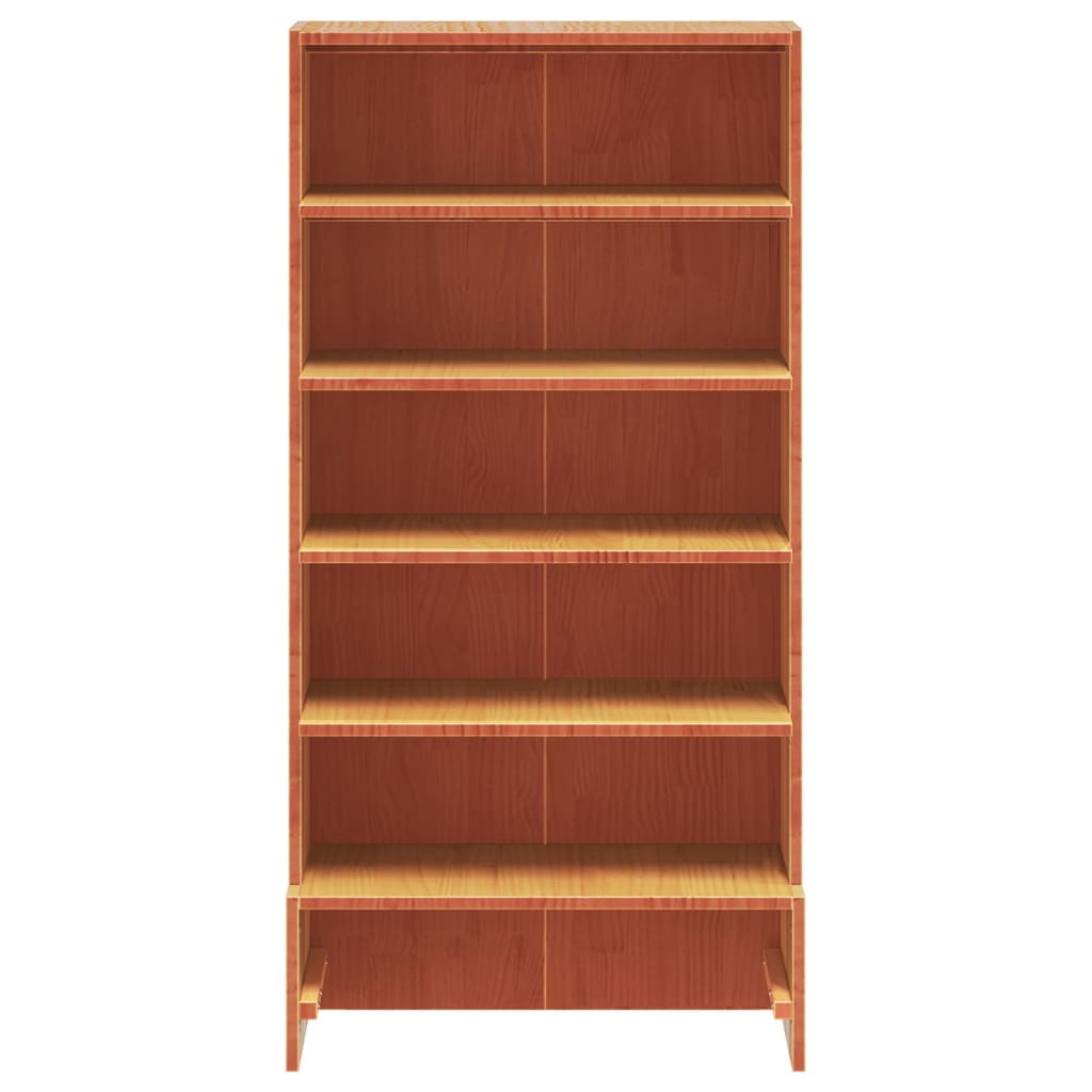 Shoe Cabinet Wax 52X30X104 Cm Solid Wood Pine