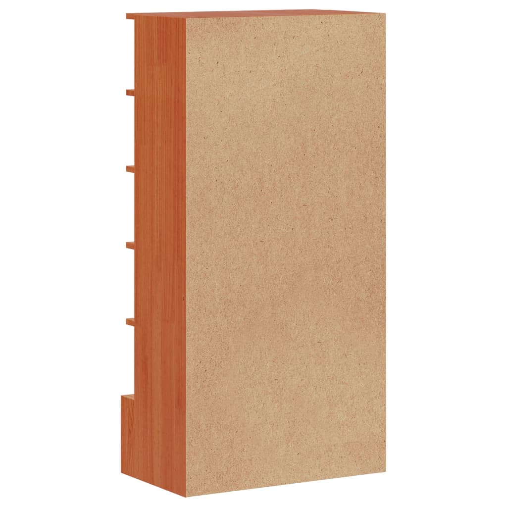 Shoe Cabinet Wax 52X30X104 Cm Solid Wood Pine