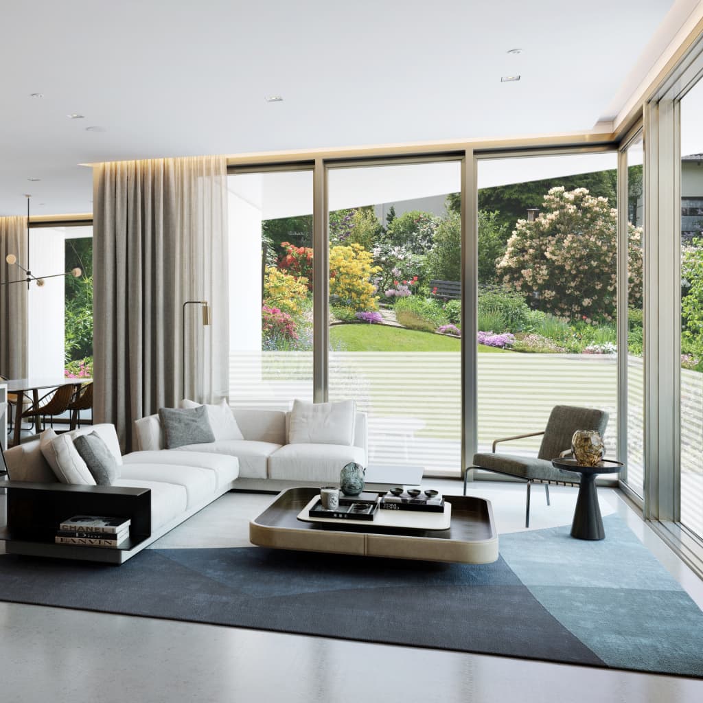 Window Films Frosted Stripes Design Pvc