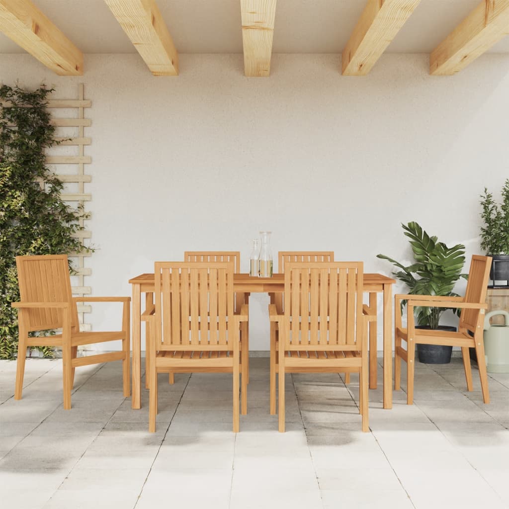 5 Piece Garden Dining Set Solid Wood Teak