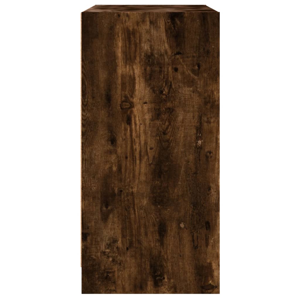 Side Cabinet With Glass Doors 68X37X75.5 Cm