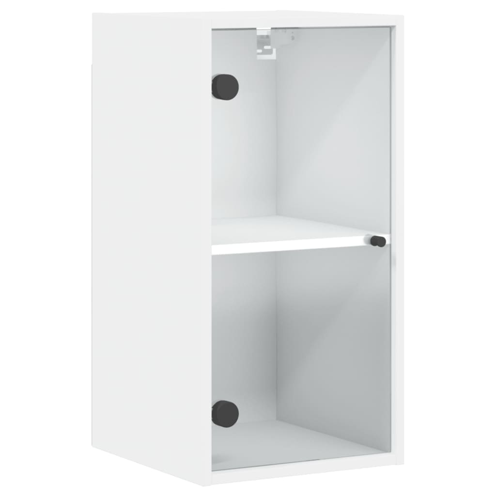 Wall Cabinet With Glass Doors 35X37X68.5 Cm