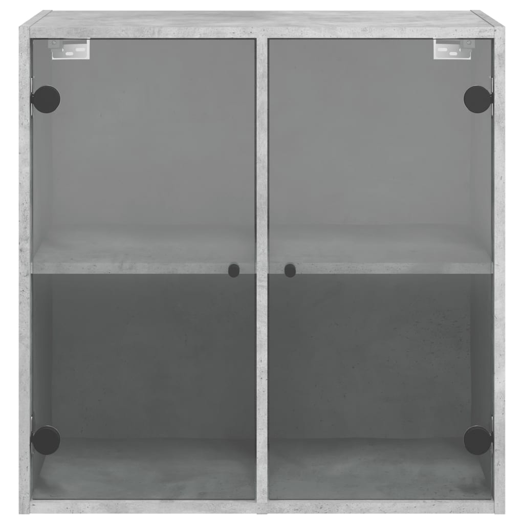 Wall Cabinet With Glass Doors 68X37X68.5 Cm