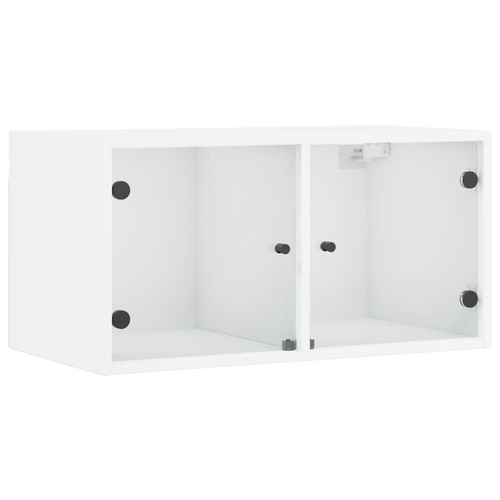 Wall Cabinets With Glass Doors 2 Pcs 68.5X37X35 Cm