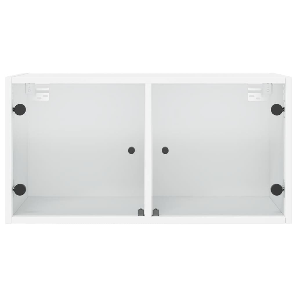 Wall Cabinets With Glass Doors 2 Pcs 68.5X37X35 Cm