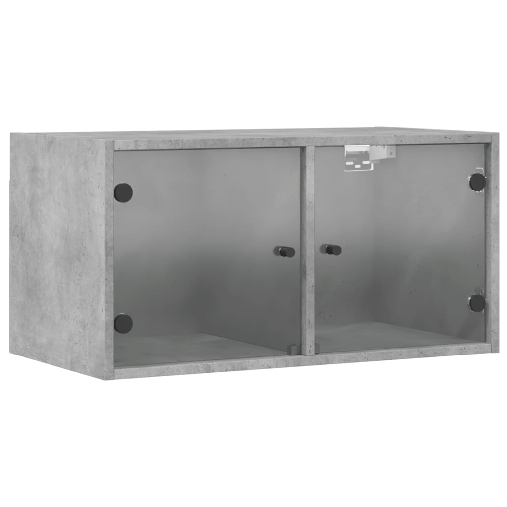 Wall Cabinets With Glass Doors 2 Pcs 68.5X37X35 Cm