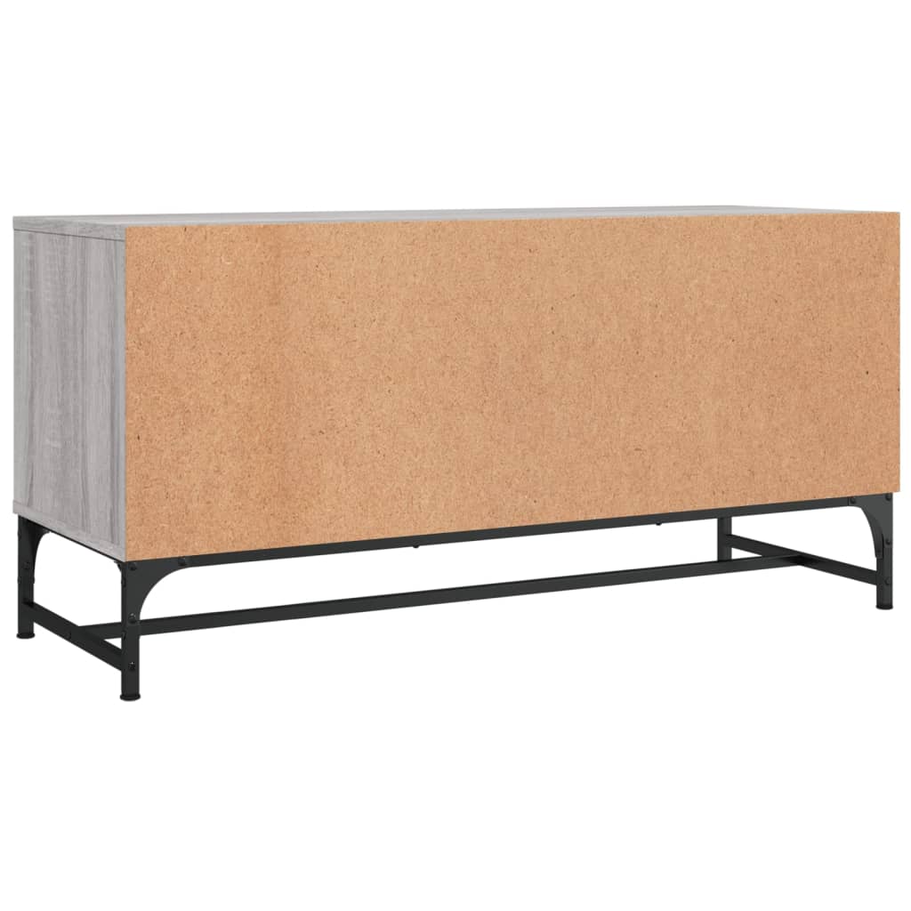 Tv Cabinet With Glass Doors 102X37X50 Cm