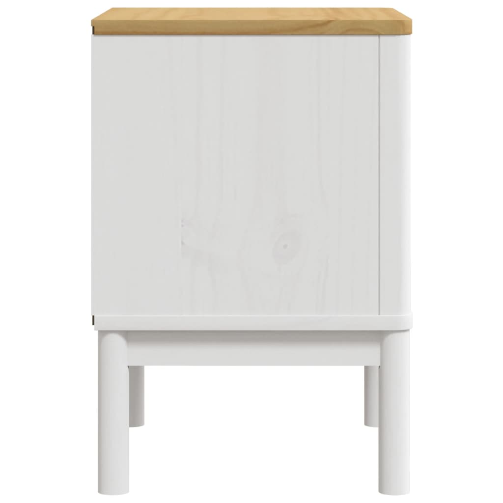 Bedside Cabinet Floro 45X39X57 Cm Solid Wood Pine