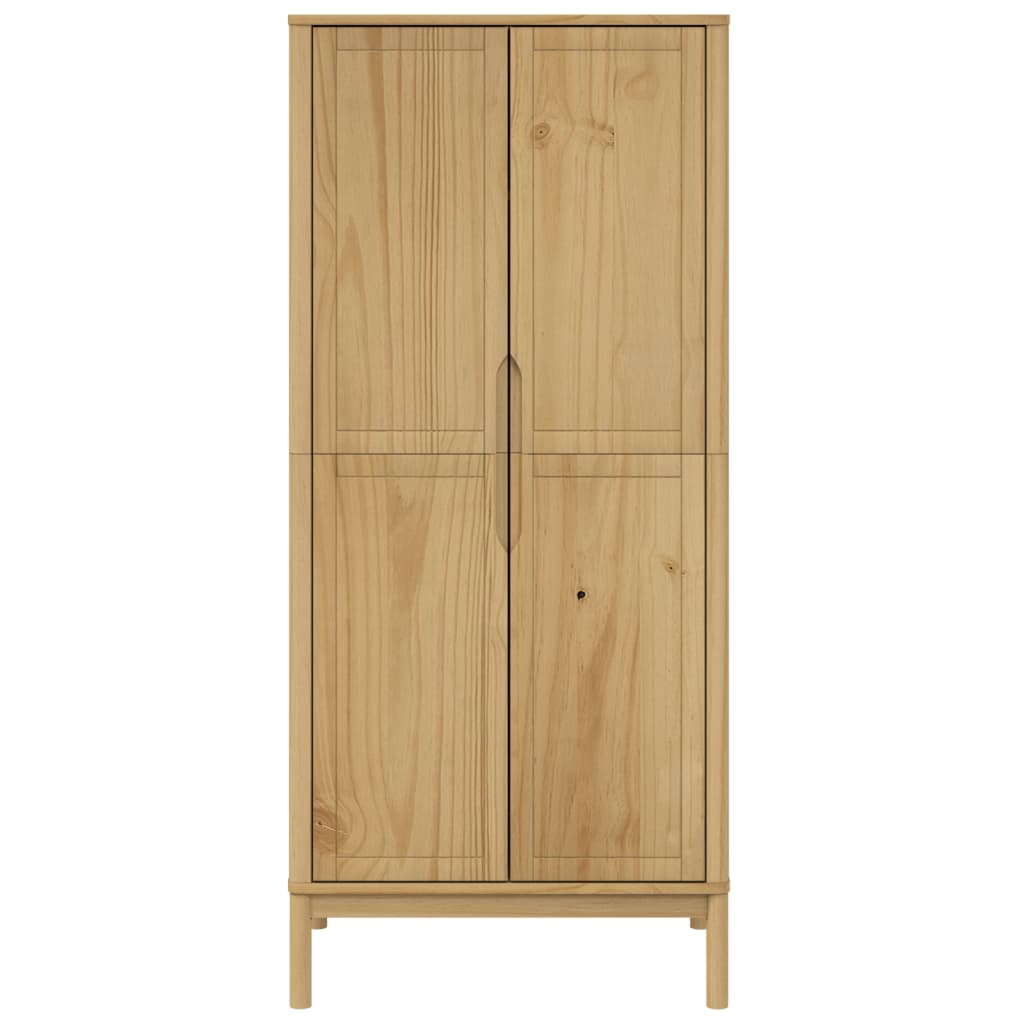 Wardrobe Floro 77X53X171 Cm Solid Wood Pine