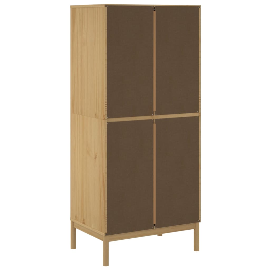 Wardrobe Floro 77X53X171 Cm Solid Wood Pine