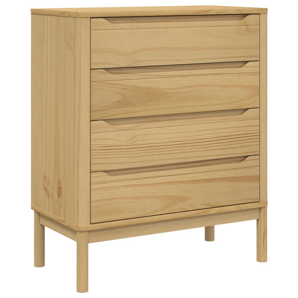 Chest Of Drawers Floro Solid Wood Pine