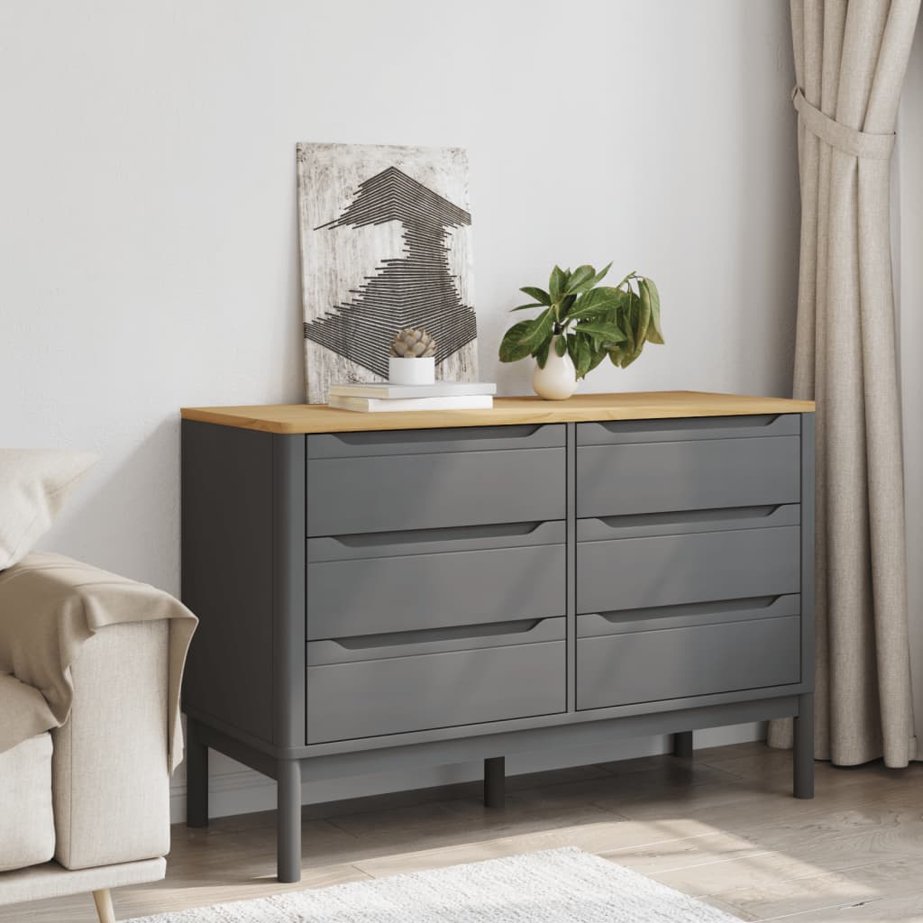 Chest Of Drawers Floro Solid Wood Pine