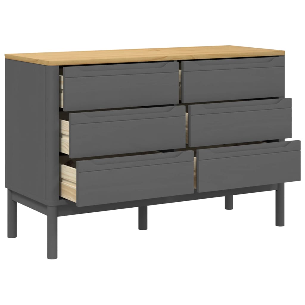 Chest Of Drawers Floro Solid Wood Pine