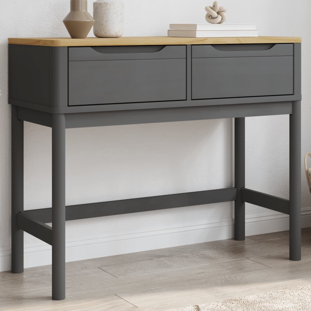 Console Table Floro 89.5X36.5X73 Cm Solid Wood Pine