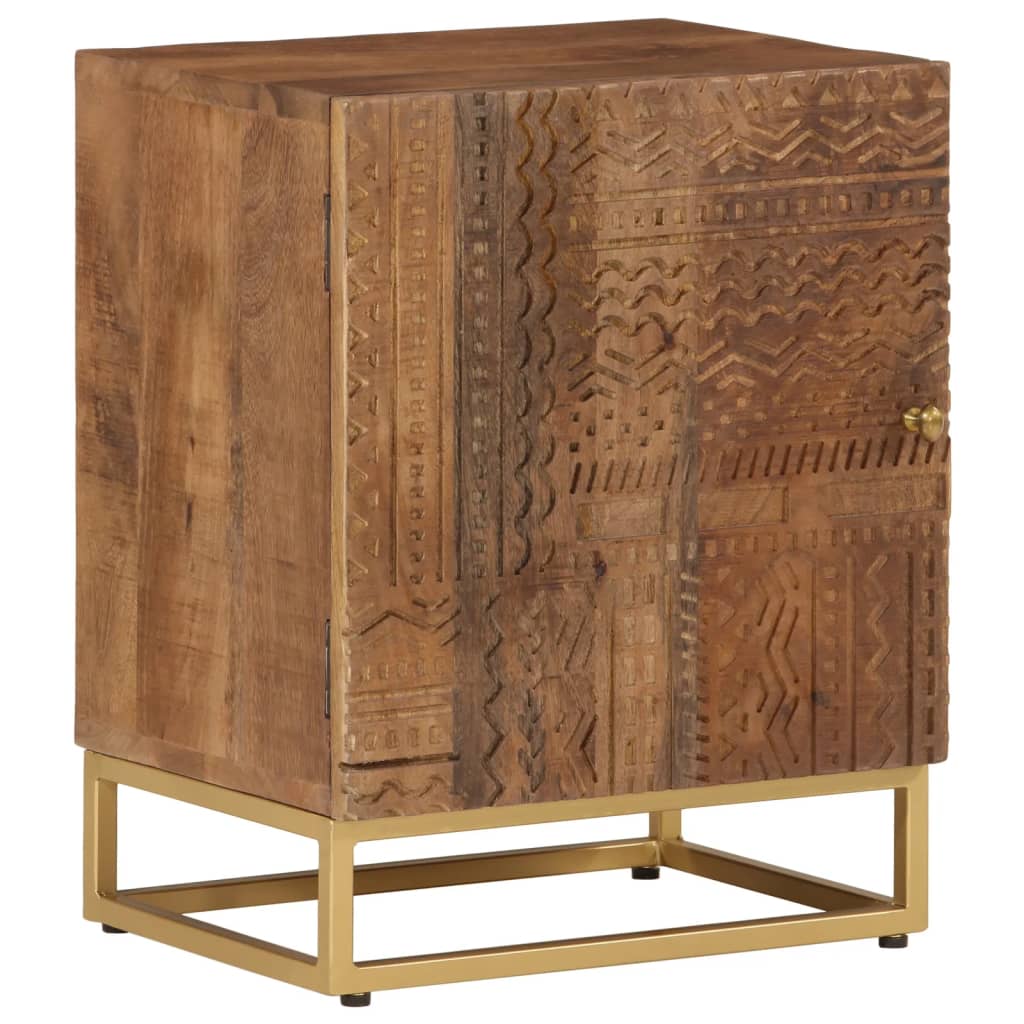 Chest Of Drawers Solid Wood Mango And Iron