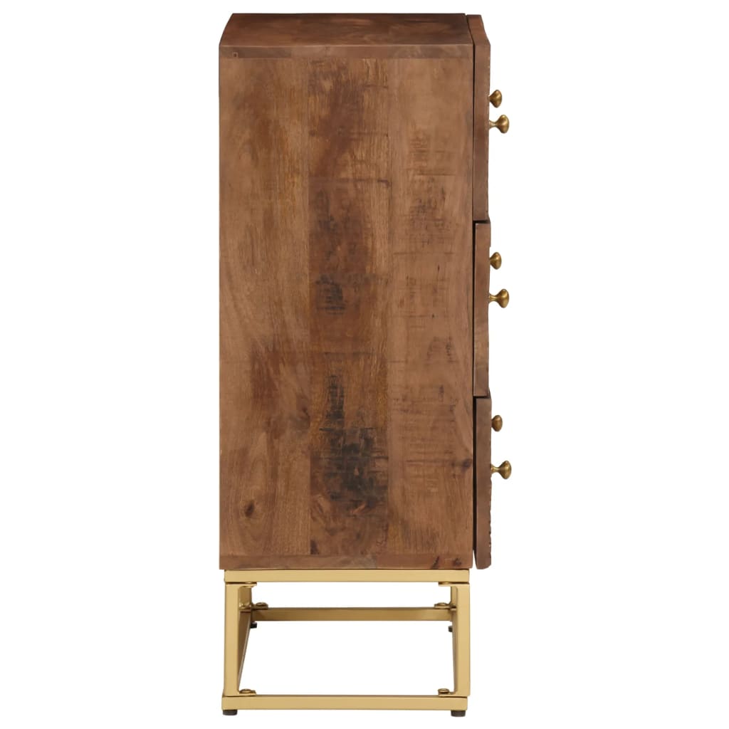 Chest Of Drawers Solid Wood Mango And Iron