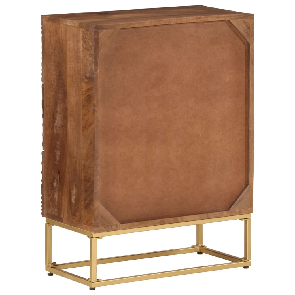 Chest Of Drawers Solid Wood Mango And Iron