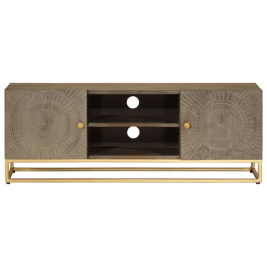 Tv Cabinet Solid Wood Mango And Iron