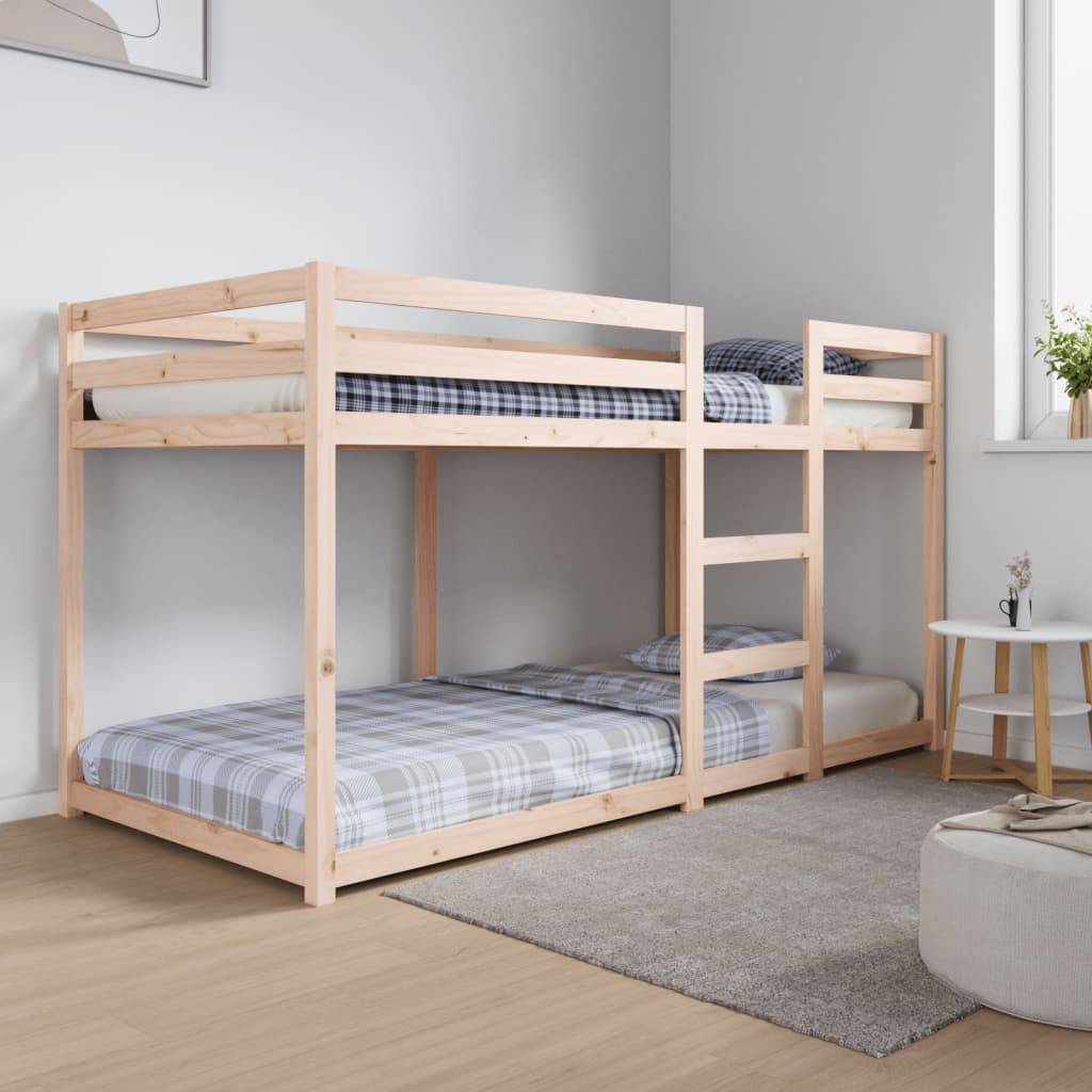 Bunk Bed Without Mattress Solid Wood Pine