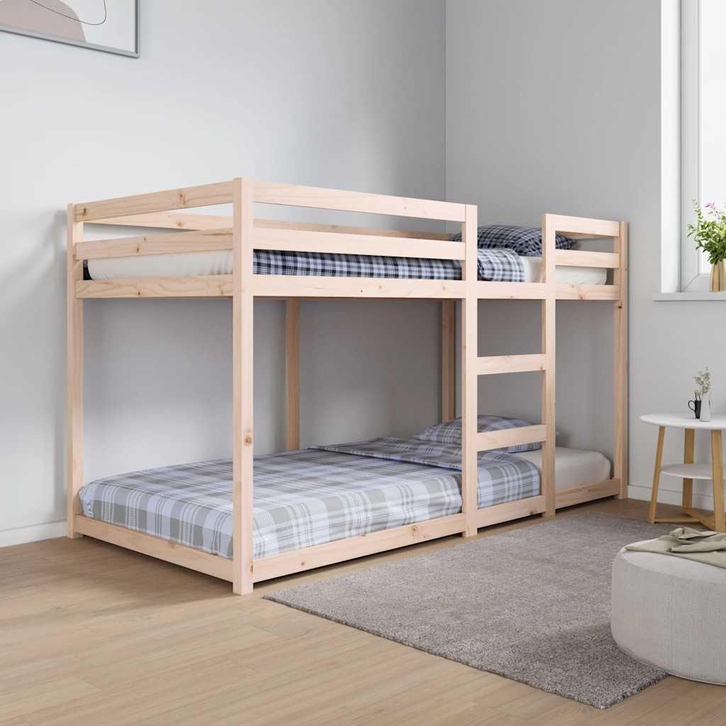 Bunk Bed Without Mattress Solid Wood Pine
