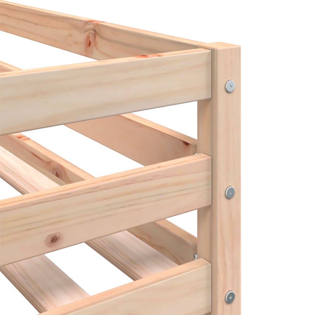 Kids' Loft Bed Without Mattress With Ladder