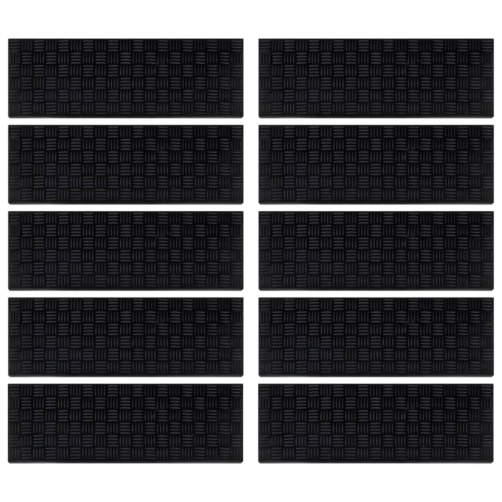 Stair Treads 10 Pcs 25X75 Cm Rubber