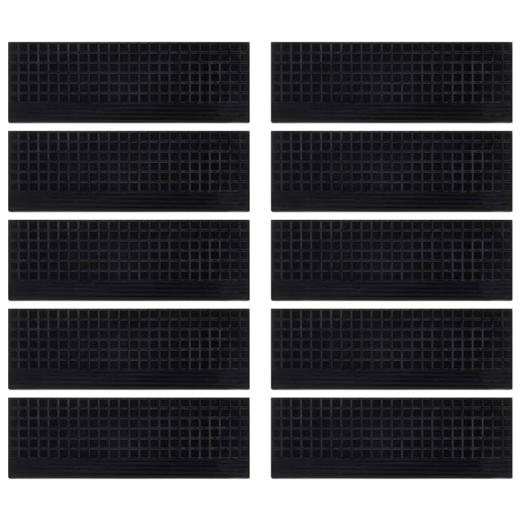 Stair Treads 10 Pcs 25X75 Cm Rubber
