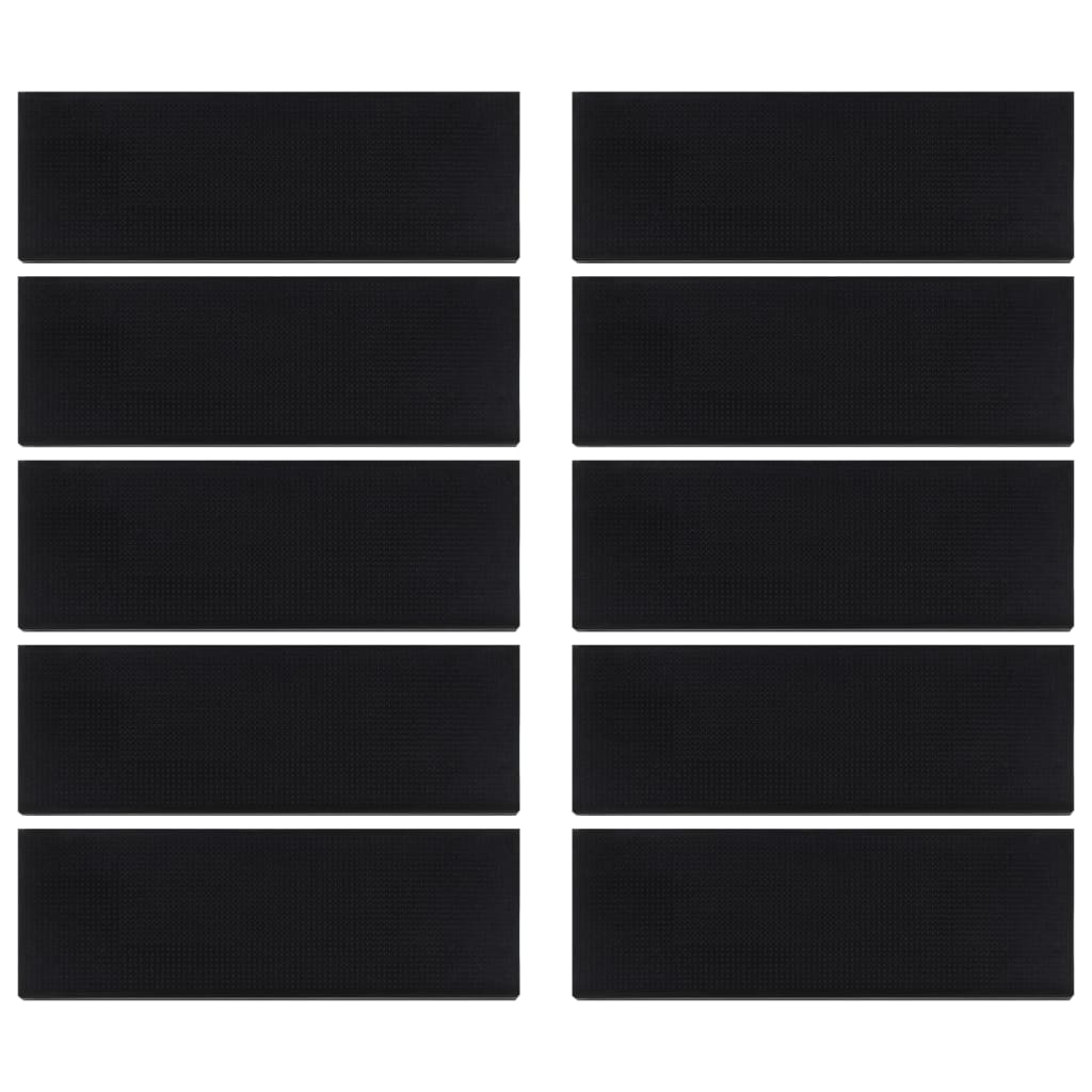 Stair Treads 10 Pcs 25X75 Cm Rubber