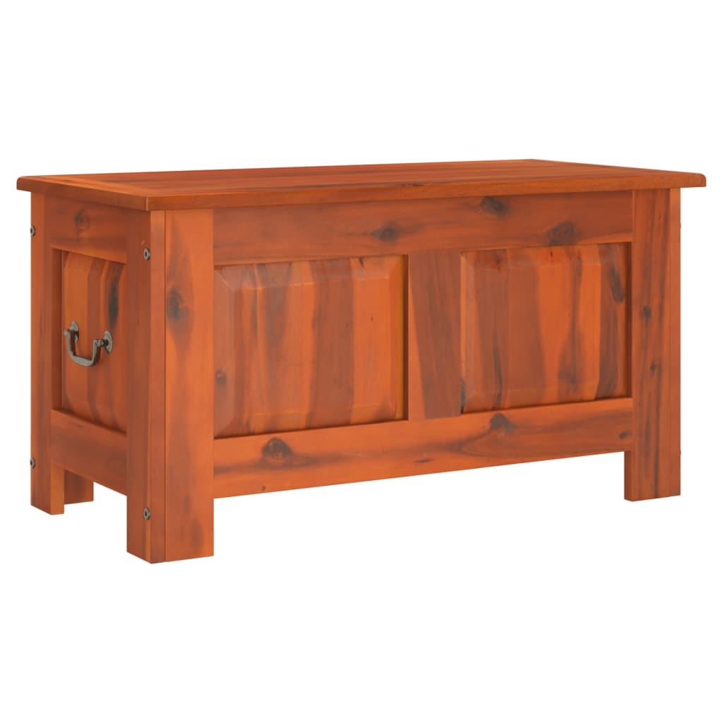 Storage Chest With Lid Solid Wood Acacia