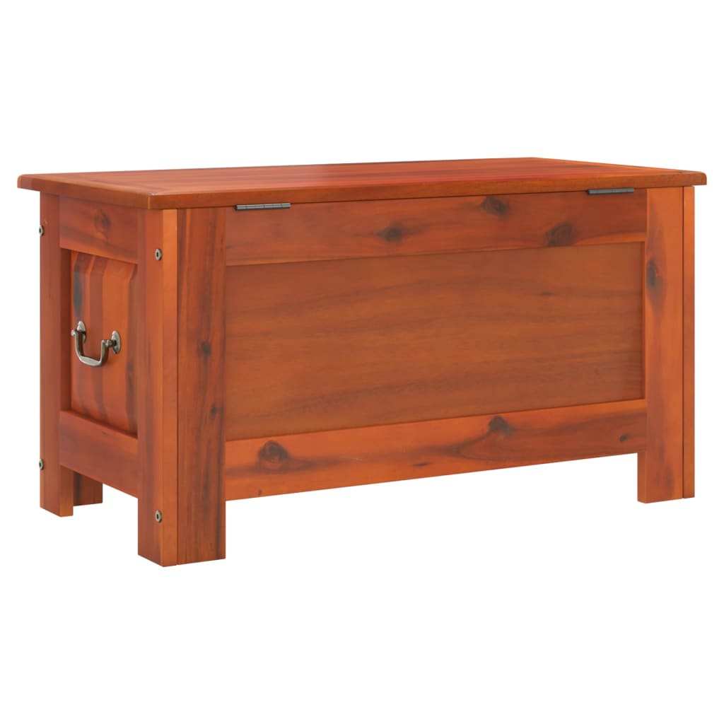 Storage Chest With Lid Solid Wood Acacia