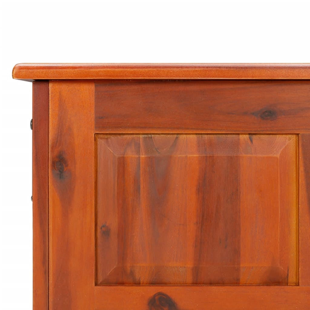 Storage Chest With Lid Solid Wood Acacia