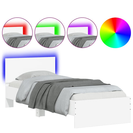 Bed Frame Without Mattress With Led Lights