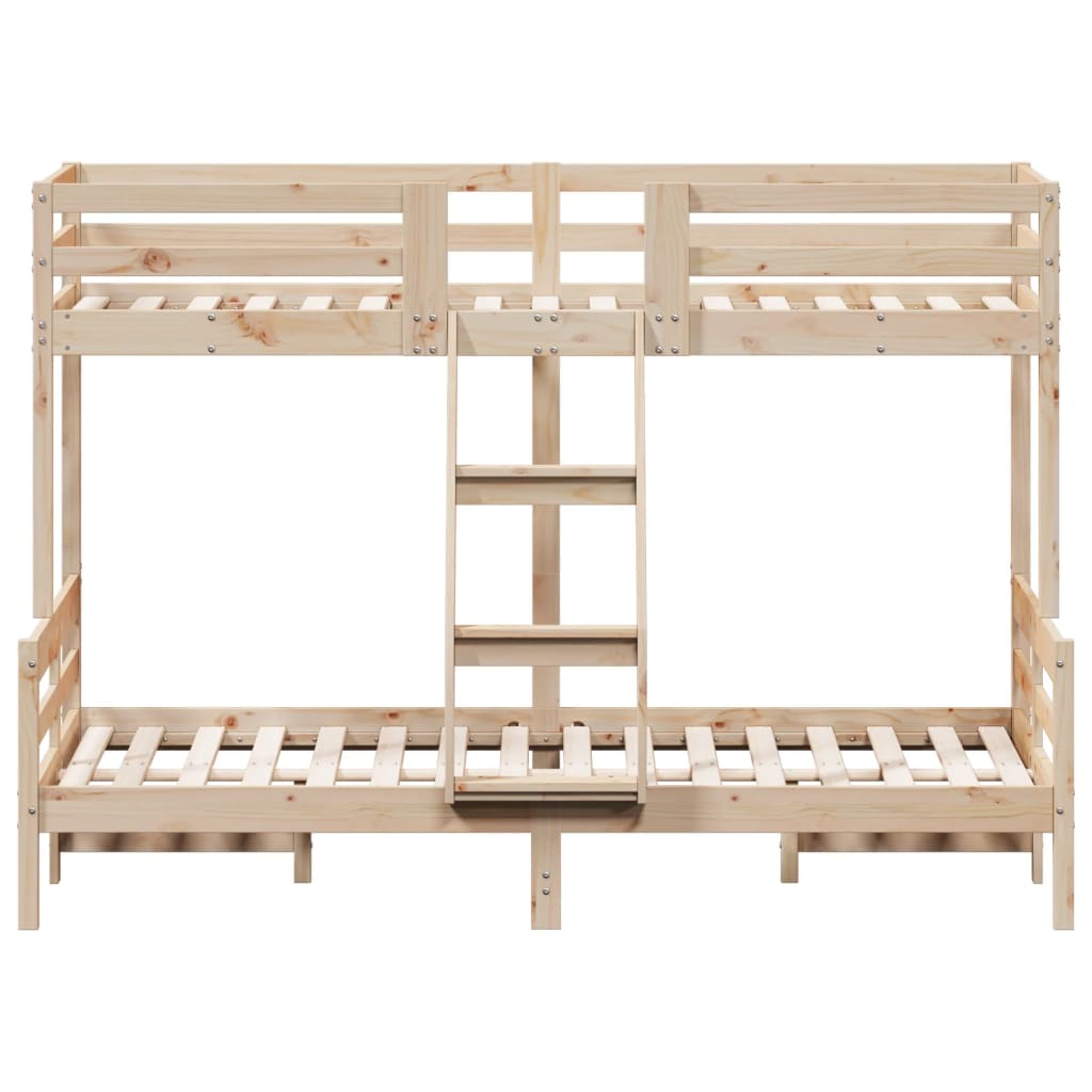Bunk Bed Without Mattress 80X200/120X200 Cm Solid Wood
