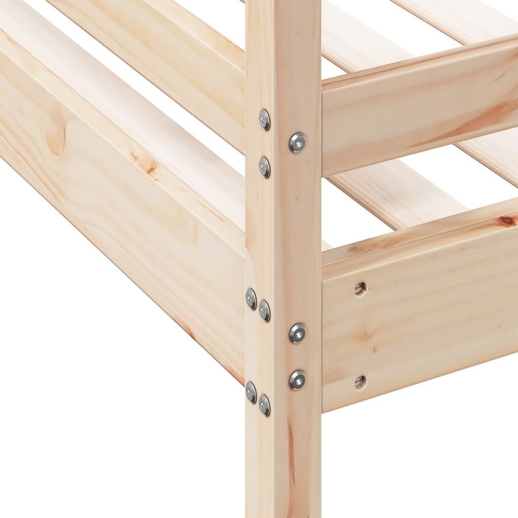 Bunk Bed Without Mattress 80X200/120X200 Cm Solid Wood
