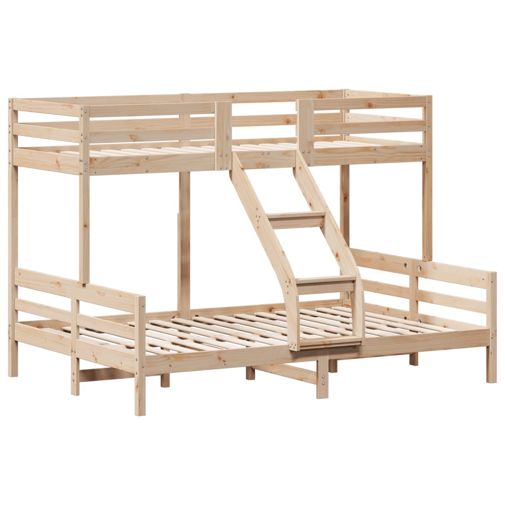 Bunk Bed Without Mattress 80X200/140X200 Cm Solid Wood